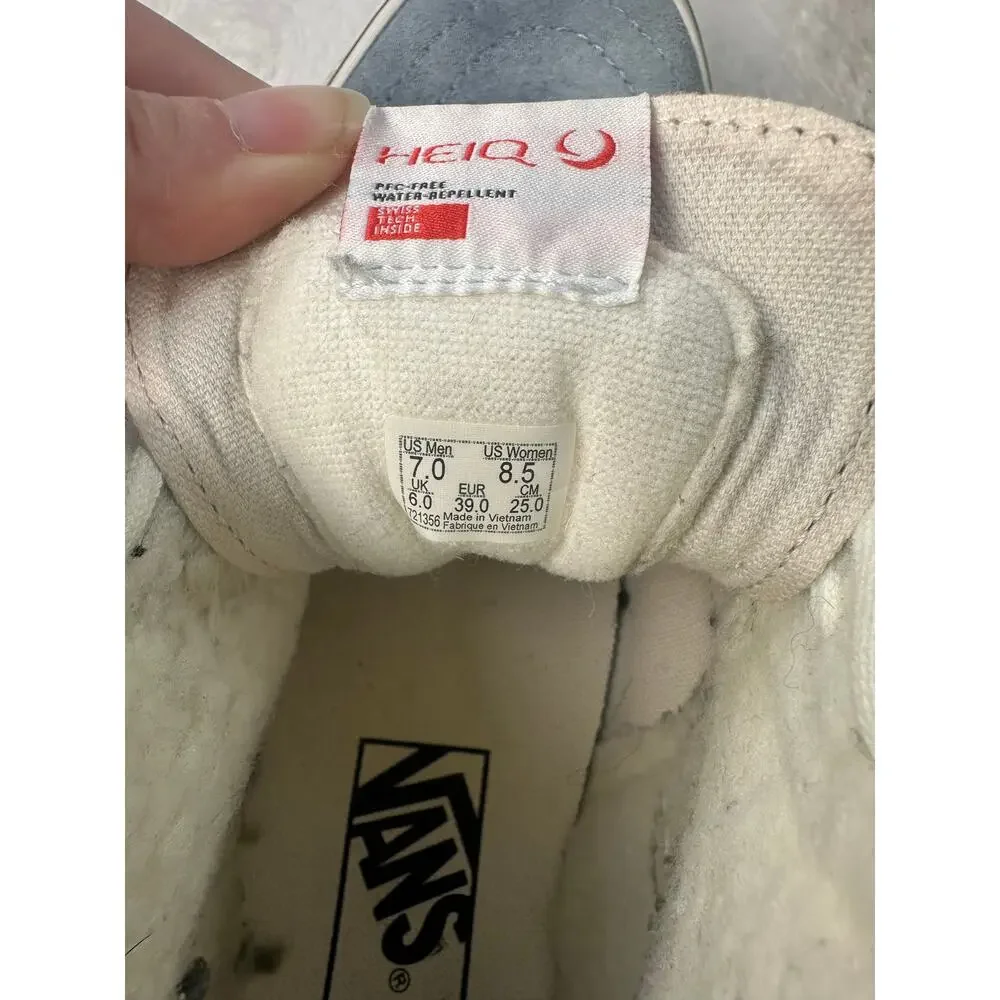 Vans Sk8 Hi Tapered‎ Stackform Pig Suede Shoes Women's 8.5 Men's 7 Pastel EUC